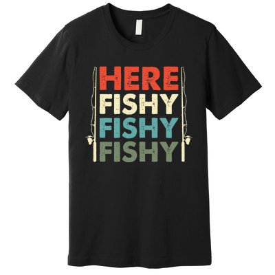 Fish Hunting Fishing Fishrod Fisherman Premium T-Shirt