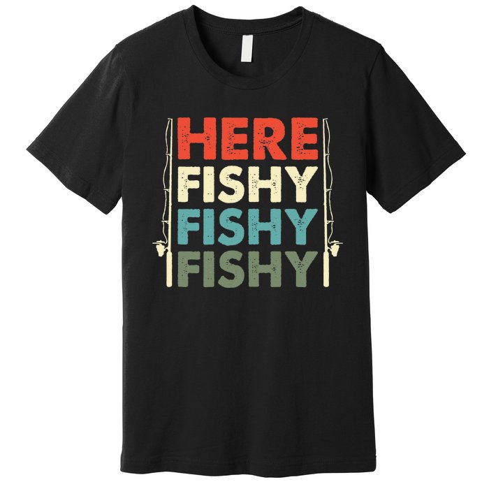 Fish Hunting Fishing Fishrod Fisherman Premium T-Shirt