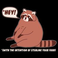 Funny Hey Fat Raccoon Stealing Your Food City Backpack