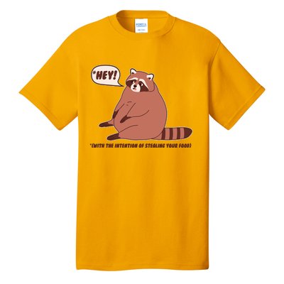 Funny Hey Fat Raccoon Stealing Your Food Tall T-Shirt