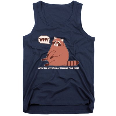 Funny Hey Fat Raccoon Stealing Your Food Tank Top