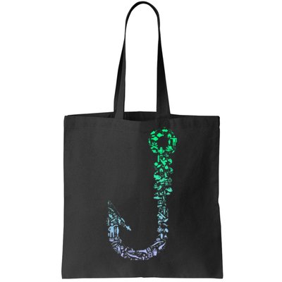 Fish Hook For Fishermen Fishing Icons Fishing Tote Bag