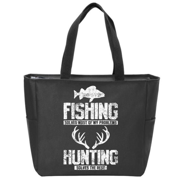 Fishing Hunting Zip Tote Bag