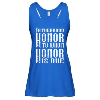 Fatherhood Honor For The Father On Father's Day Great Gift Ladies Essential Flowy Tank