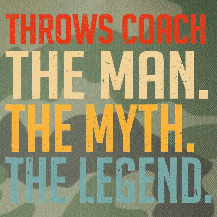 Fun Hilarious Funny Track & Field Throwing Throws Coach Legacy Tie Dye Trucker Hat