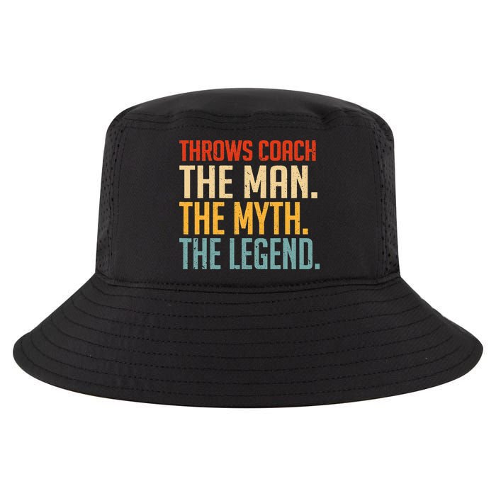 Fun Hilarious Funny Track & Field Throwing Throws Coach Cool Comfort Performance Bucket Hat