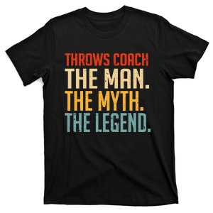 Fun Hilarious Funny Track & Field Throwing Throws Coach T-Shirt