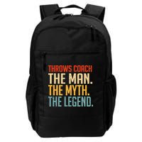 Fun Hilarious Funny Track & Field Throwing Throws Coach Backpack