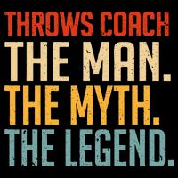 Fun Hilarious Funny Track & Field Throwing Throws Coach 16 in Basic Backpack