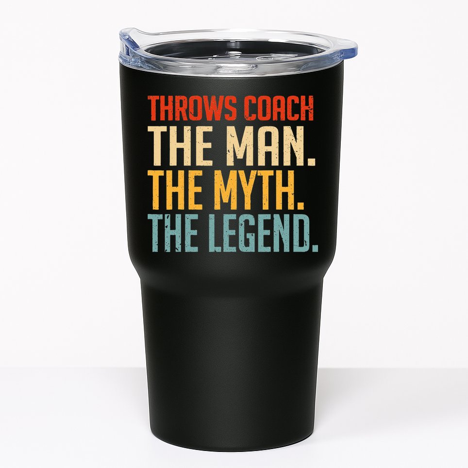 Fun Hilarious Funny Track & Field Throwing Throws Coach Tumbler