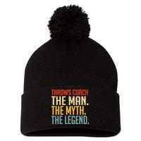 Fun Hilarious Funny Track & Field Throwing Throws Coach Pom Pom 12in Knit Beanie