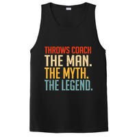 Fun Hilarious Funny Track & Field Throwing Throws Coach PosiCharge Competitor Tank