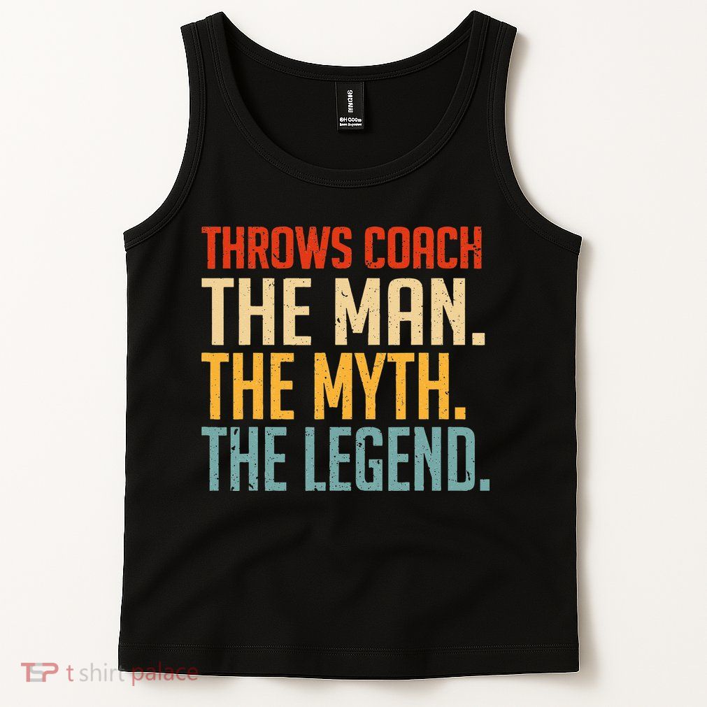 Fun Hilarious Funny Track & Field Throwing Throws Coach Tank Top