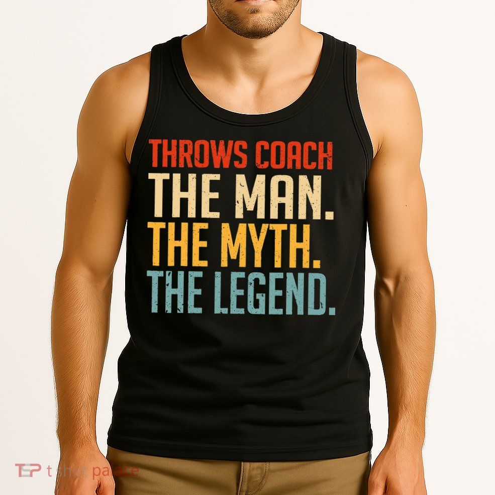 Fun Hilarious Funny Track & Field Throwing Throws Coach Tank Top