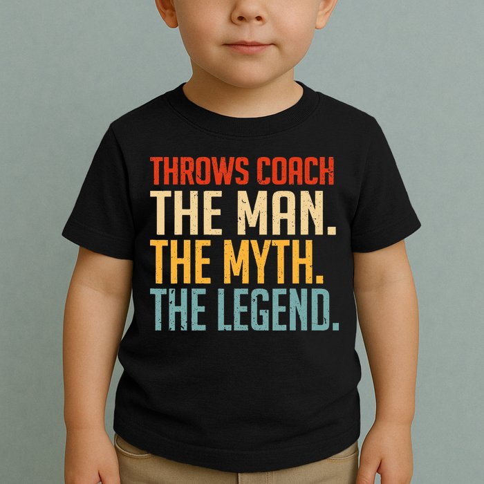 Fun Hilarious Funny Track & Field Throwing Throws Coach Toddler T-Shirt