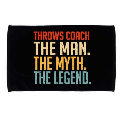 Fun Hilarious Funny Track & Field Throwing Throws Coach Microfiber Hand Towel