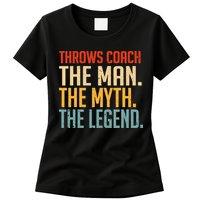 Fun Hilarious Funny Track & Field Throwing Throws Coach Womens T-Shirt
