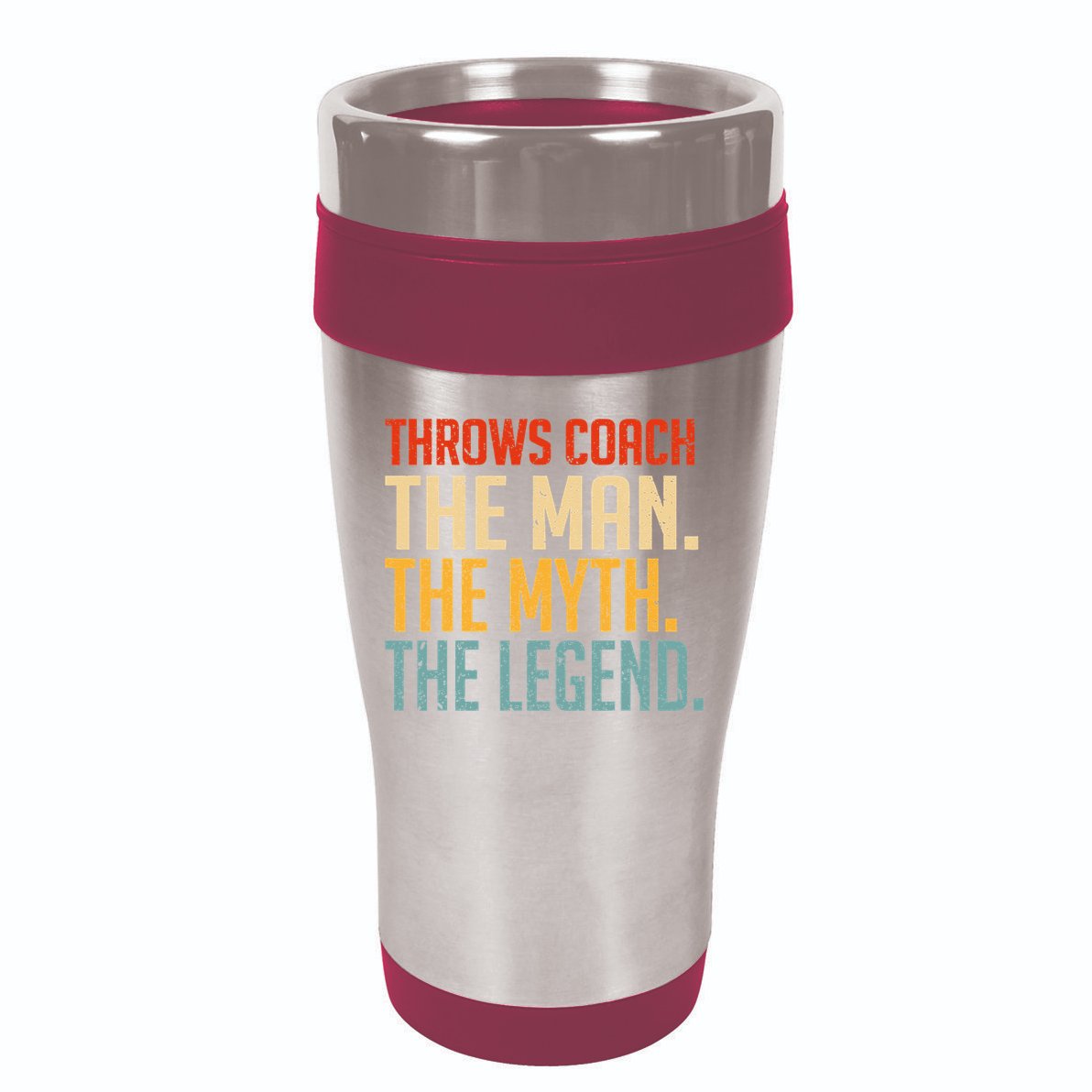 Fun Hilarious Funny Track & Field Throwing Throws Coach 16oz Travel Tumbler