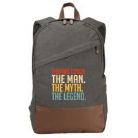 Fun Hilarious Funny Track & Field Throwing Throws Coach Cotton Canvas Backpack