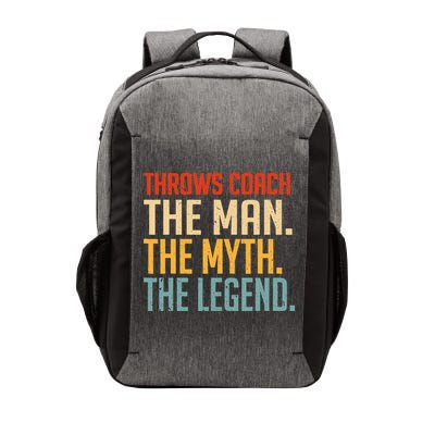 Fun Hilarious Funny Track & Field Throwing Throws Coach Vector Backpack