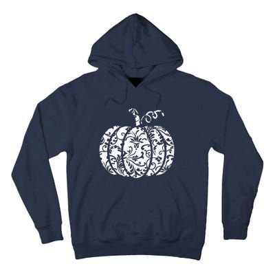 Floral Hello Fall Pumpkin Season Fall Vibes Halloween Orange Tall Hoodie