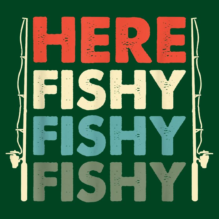 Funny Here Fishy Fishy Fishy Shirt Fish Hunting Fishing Fishrod Fisherman Cooling Performance Crew T-Shirt