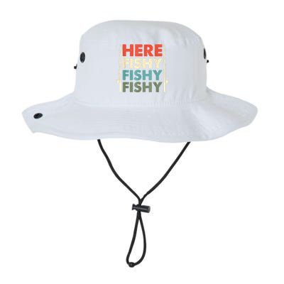 Funny Here Fishy Fishy Fishy Shirt Fish Hunting Fishing Fishrod Fisherman Legacy Cool Fit Booney Bucket Hat