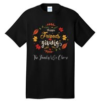 Funny Happy Friendsgiving Turkey Friends Giving Tall T-Shirt