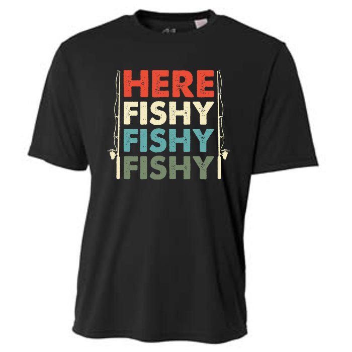 Fish Hunting Fishing Fishrod Fisherman Cooling Performance Crew T-Shirt