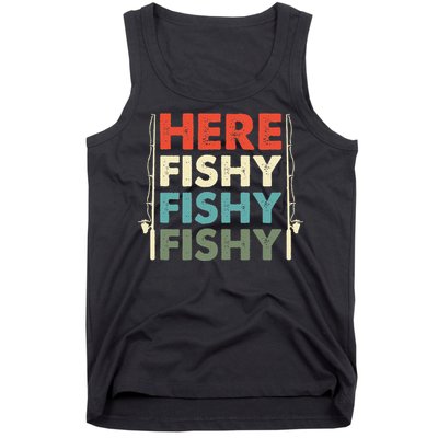 Fish Hunting Fishing Fishrod Fisherman Tank Top