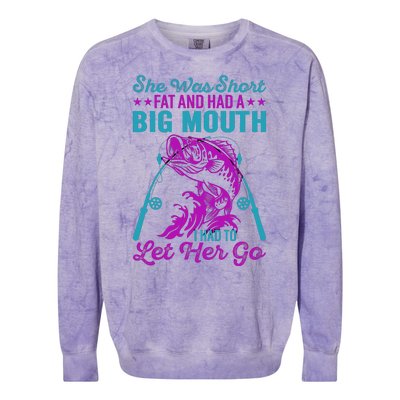 Funny Humor Fishing Colorblast Crewneck Sweatshirt