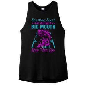 Funny Humor Fishing Ladies PosiCharge Tri-Blend Wicking Tank