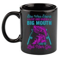 Funny Humor Fishing 11oz C Handle Ceramic Mug