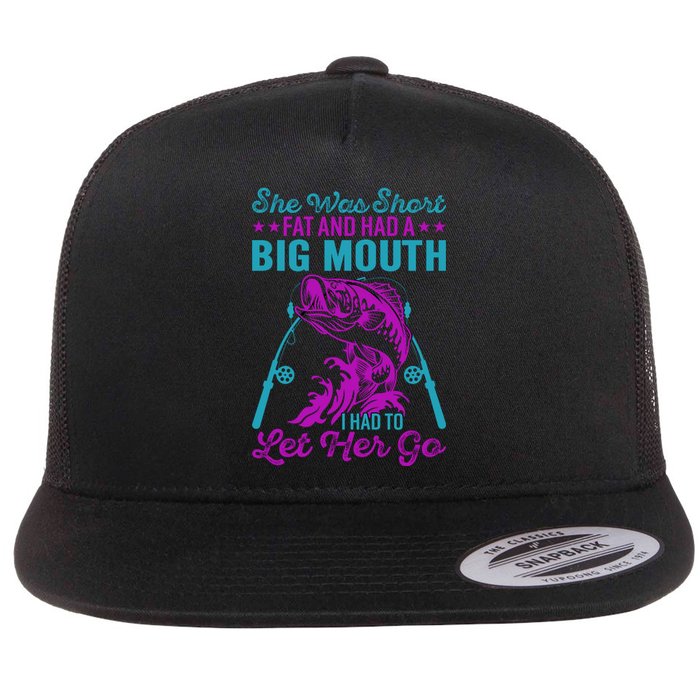 Funny Humor Fishing Flat Bill Trucker Hat