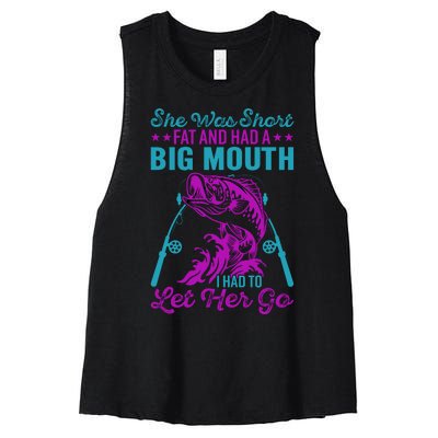 Funny Humor Fishing Women's Racerback Cropped Tank