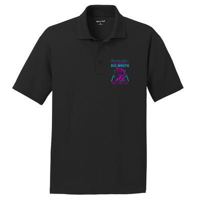 Funny Humor Fishing PosiCharge RacerMesh Polo