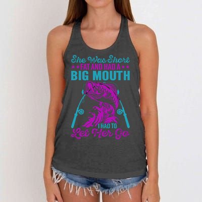 Funny Humor Fishing Women's Knotted Racerback Tank