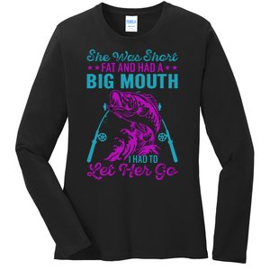 Funny Humor Fishing Ladies Long Sleeve Shirt