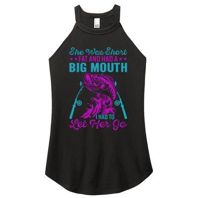 Funny Humor Fishing Women's Perfect Tri Rocker Tank