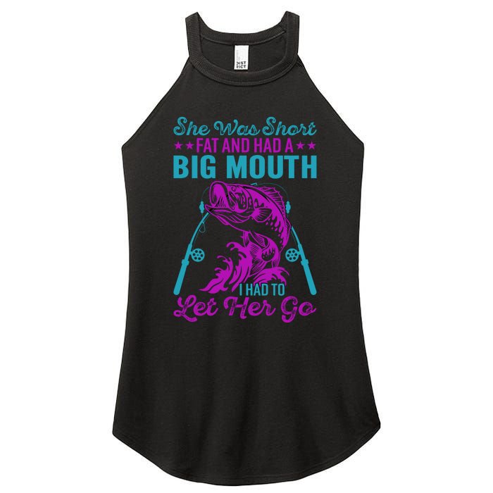 Funny Humor Fishing Women's Perfect Tri Rocker Tank