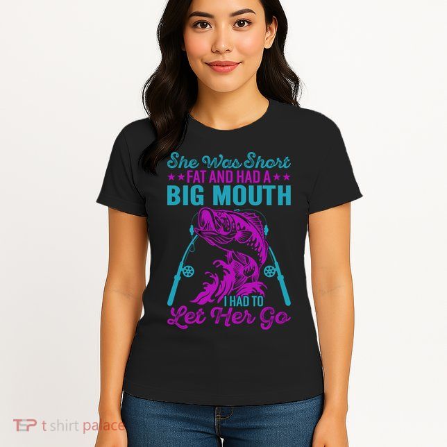 Funny Humor Fishing Womens T-Shirt