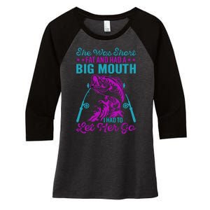 Funny Humor Fishing Women's Tri-Blend 3/4-Sleeve Raglan Shirt