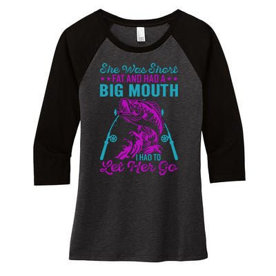 Funny Humor Fishing Women's Tri-Blend 3/4-Sleeve Raglan Shirt