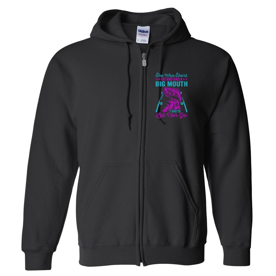 Funny Humor Fishing Full Zip Hoodie