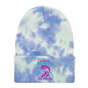 Funny Humor Fishing Tie Dye 12in Knit Beanie