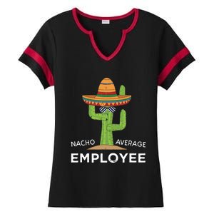 Fun Hilarious Funny Employee Appreciation Saying Ladies Halftime Notch Neck Tee