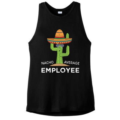 Fun Hilarious Funny Employee Appreciation Saying Ladies PosiCharge Tri-Blend Wicking Tank