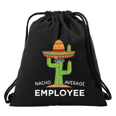 Fun Hilarious Funny Employee Appreciation Saying Drawstring Bag
