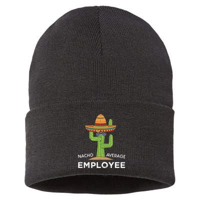 Fun Hilarious Funny Employee Appreciation Saying Sustainable Knit Beanie