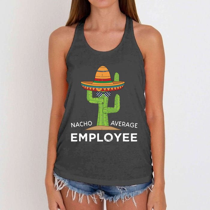 Fun Hilarious Funny Employee Appreciation Saying Women's Knotted Racerback Tank